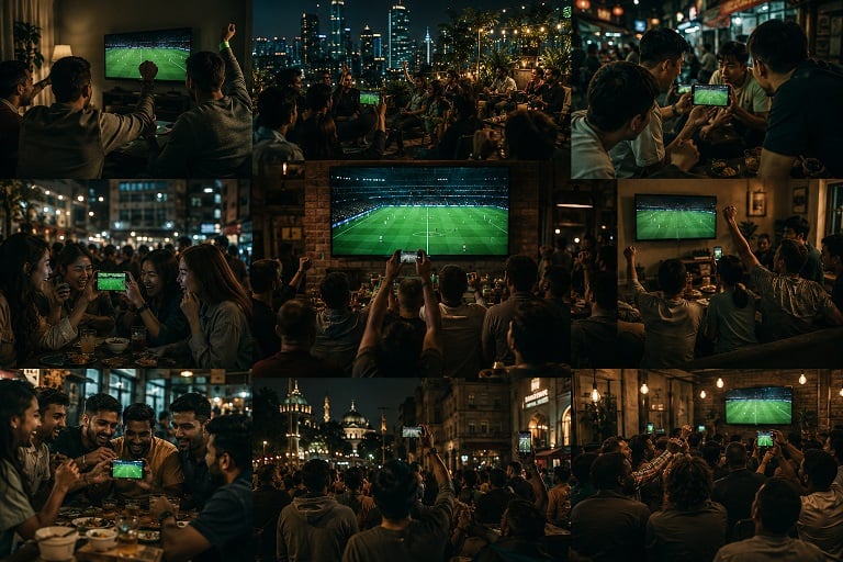 Global fan community watching live football together